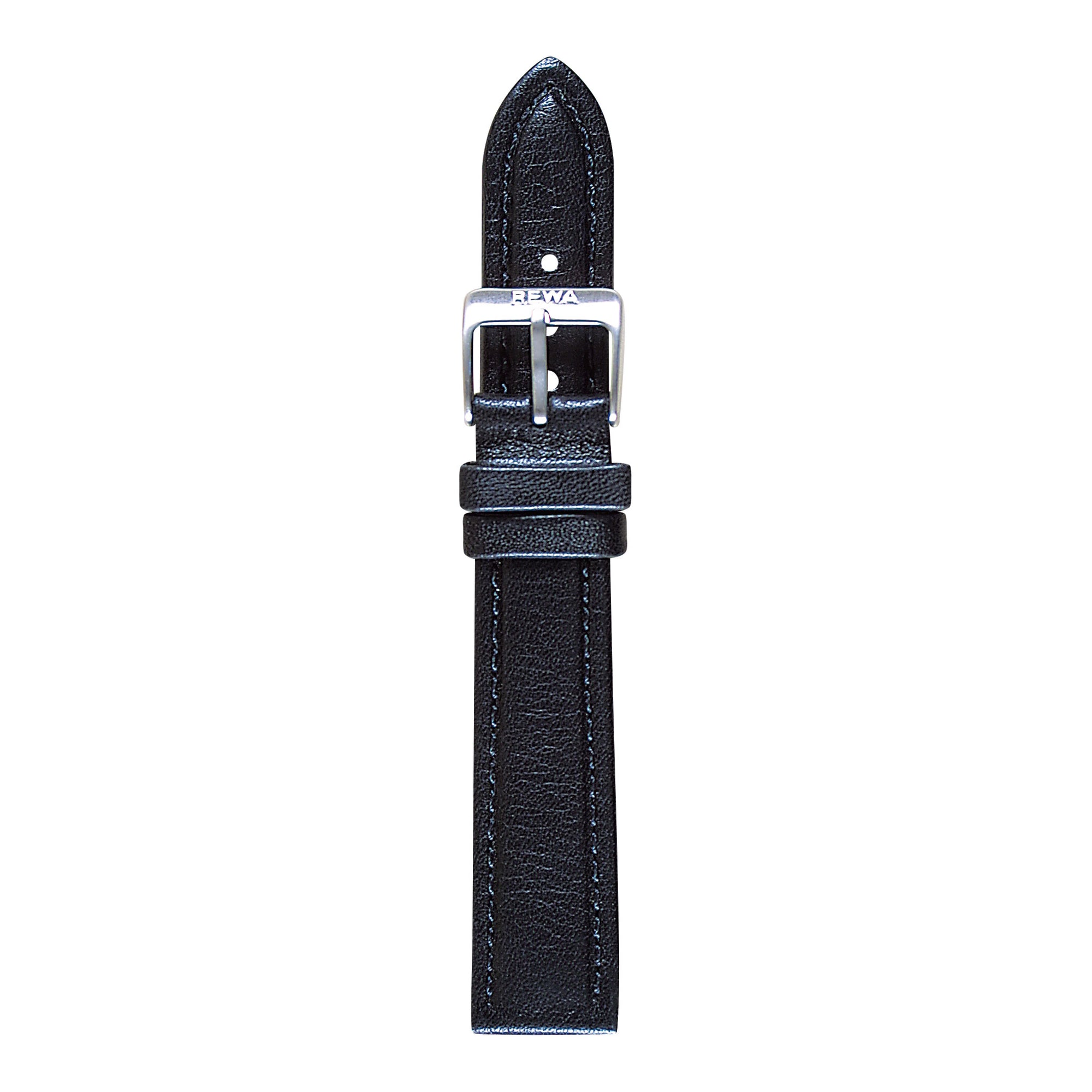 REWA Uhrarmband 21162 Leder Herren schwarz