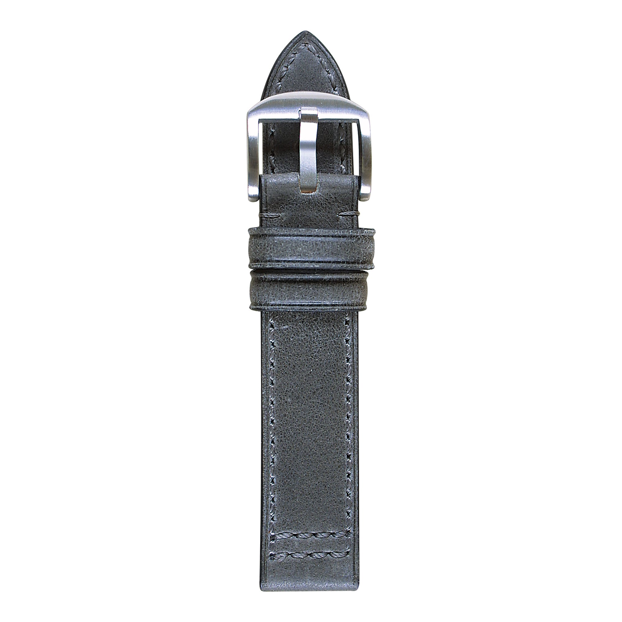RIOS Premium Uhrarmband 21505 Leder Herren grau