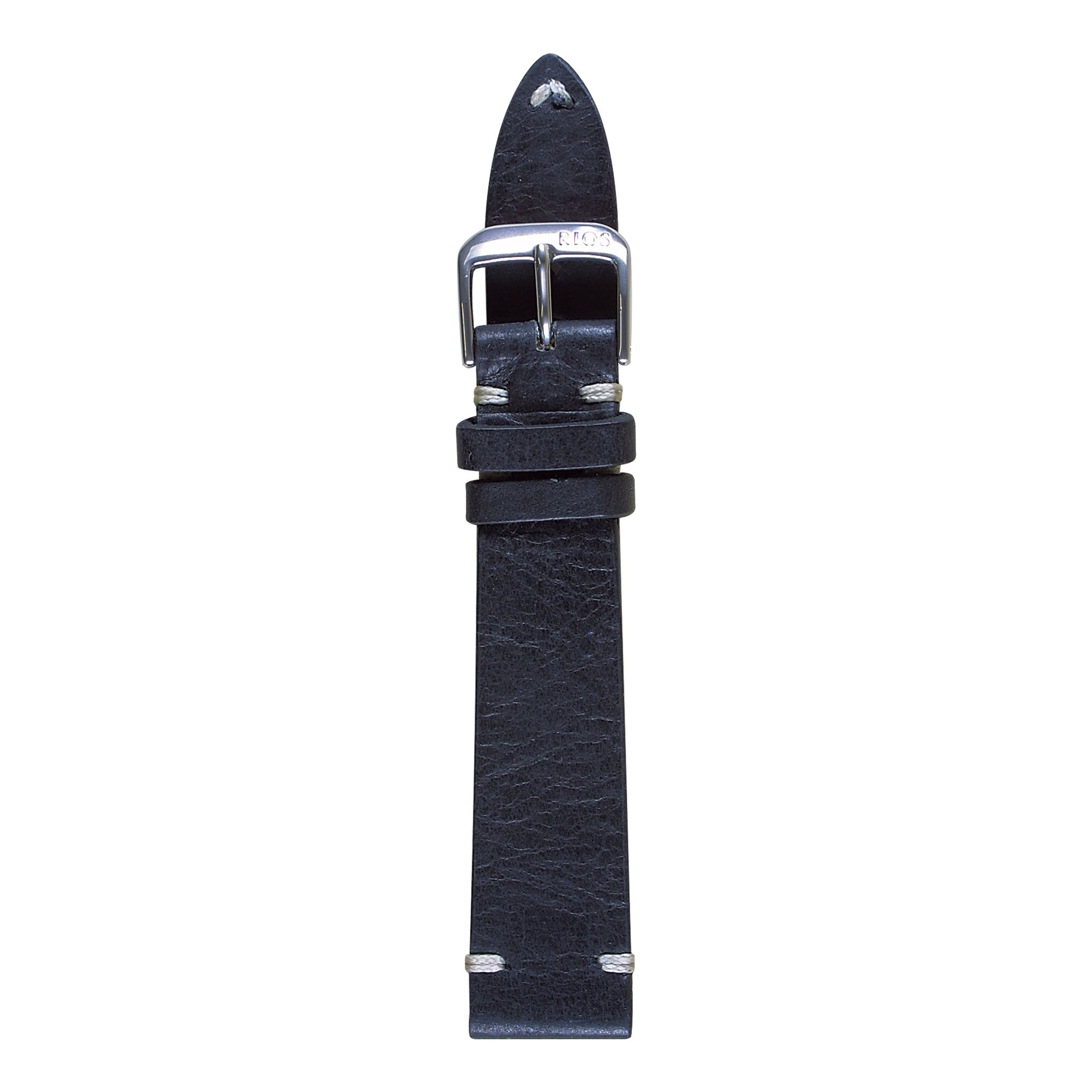 RIOS Premium Uhrarmband 21507 Leder Herren schwarz