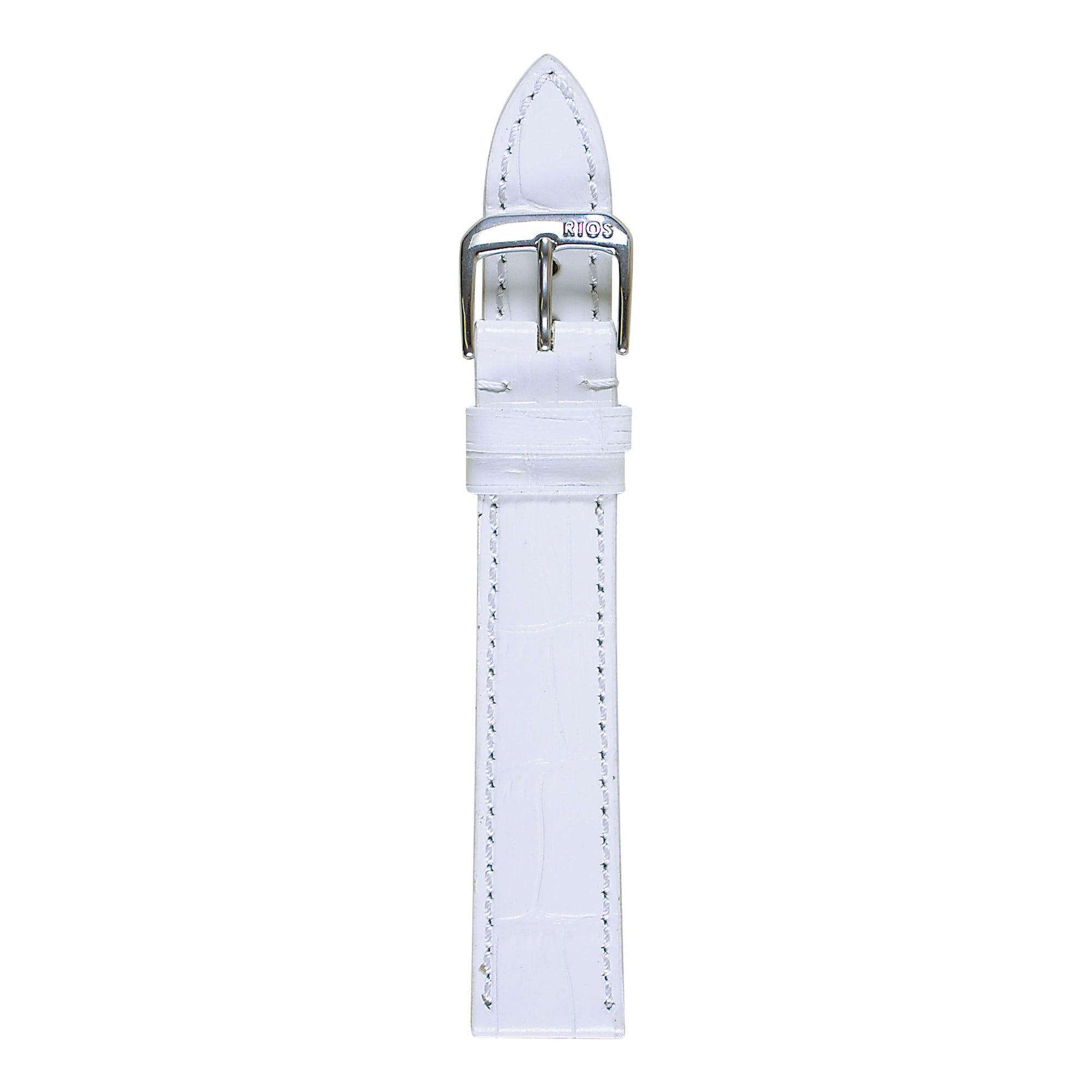 RIOS Premium Uhrarmband 21508 Leder Herren weiss