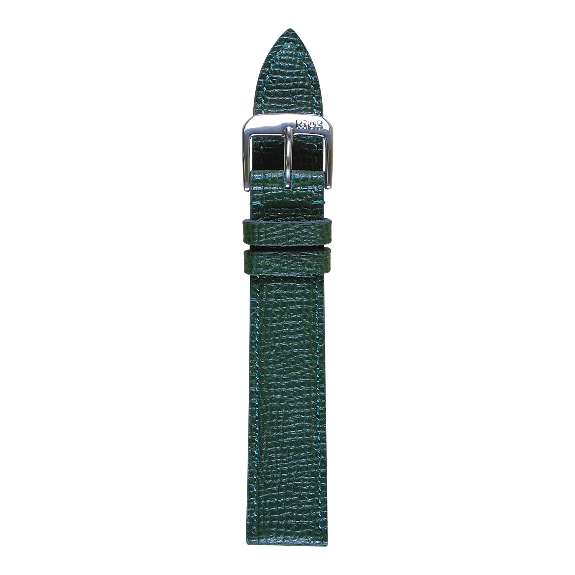 RIOS Premium Uhrarmband 21509 Leder Herren grün