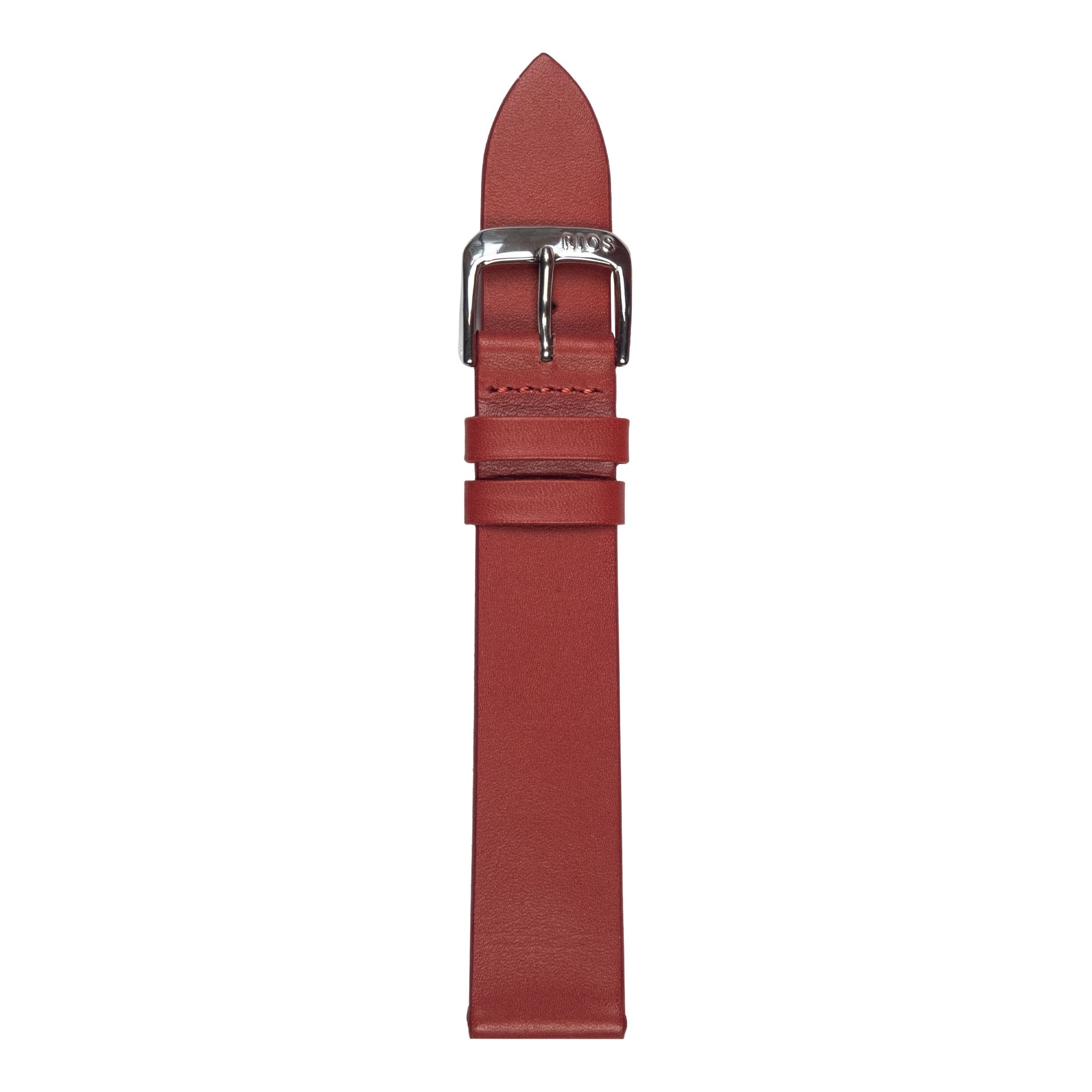 RIOS Premium Uhrarmband 21513 Leder Herren rot