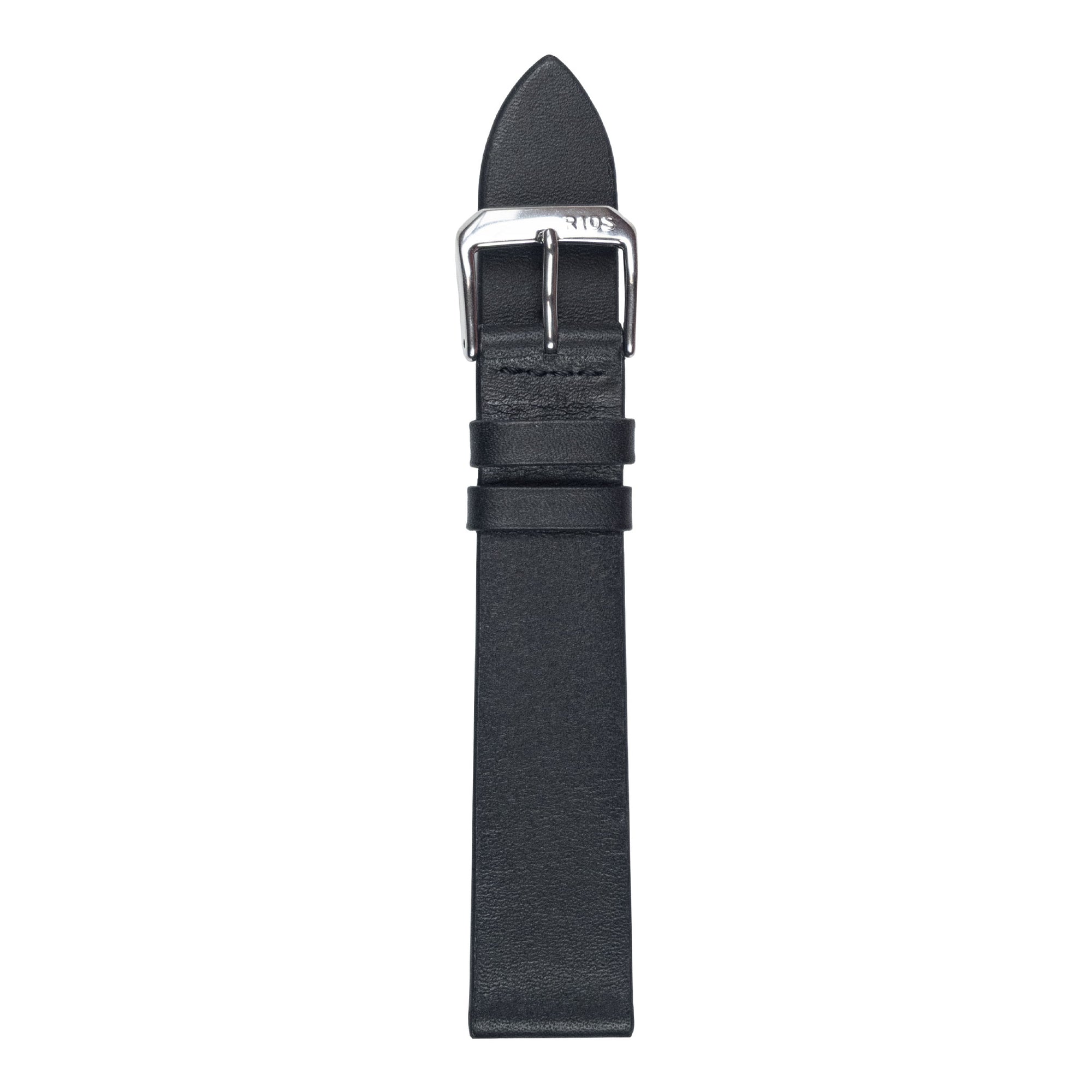 RIOS Premium Uhrarmband 21513 Leder Herren schwarz
