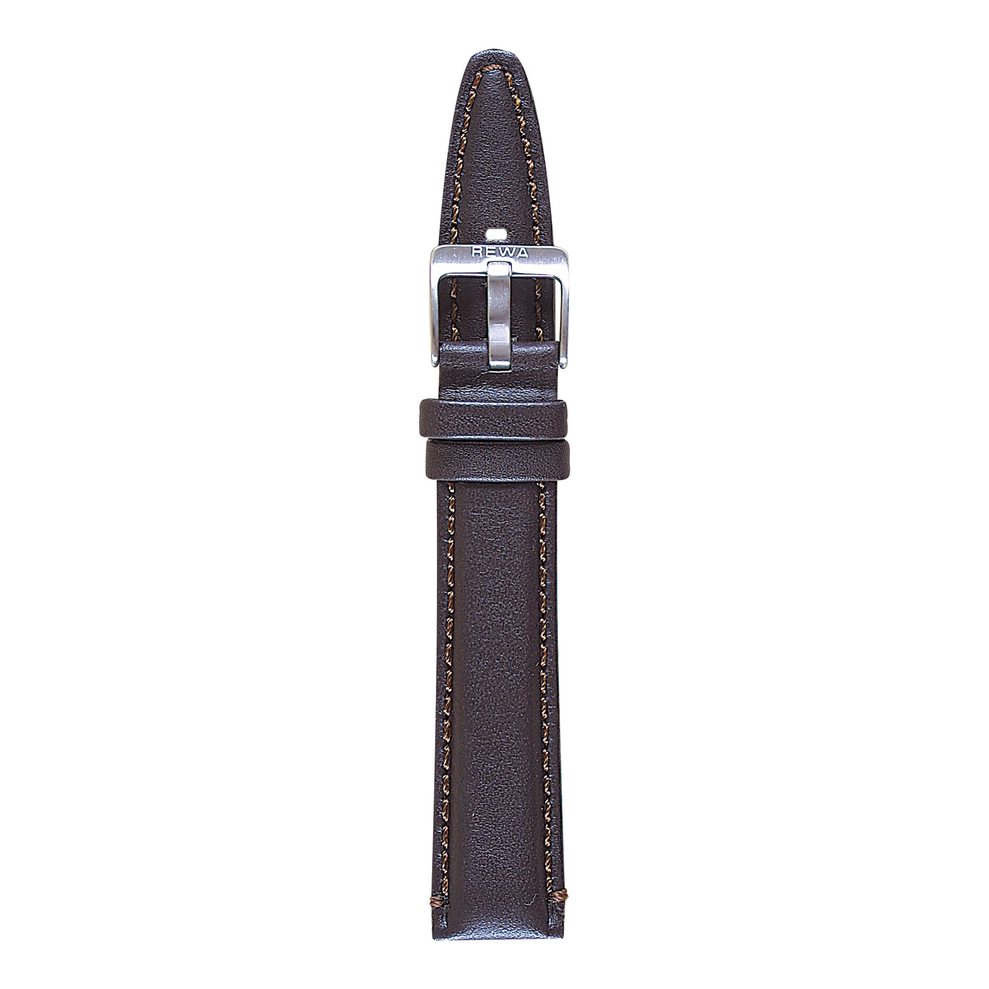 REWA Uhrarmband 21724 Leder Herren braun