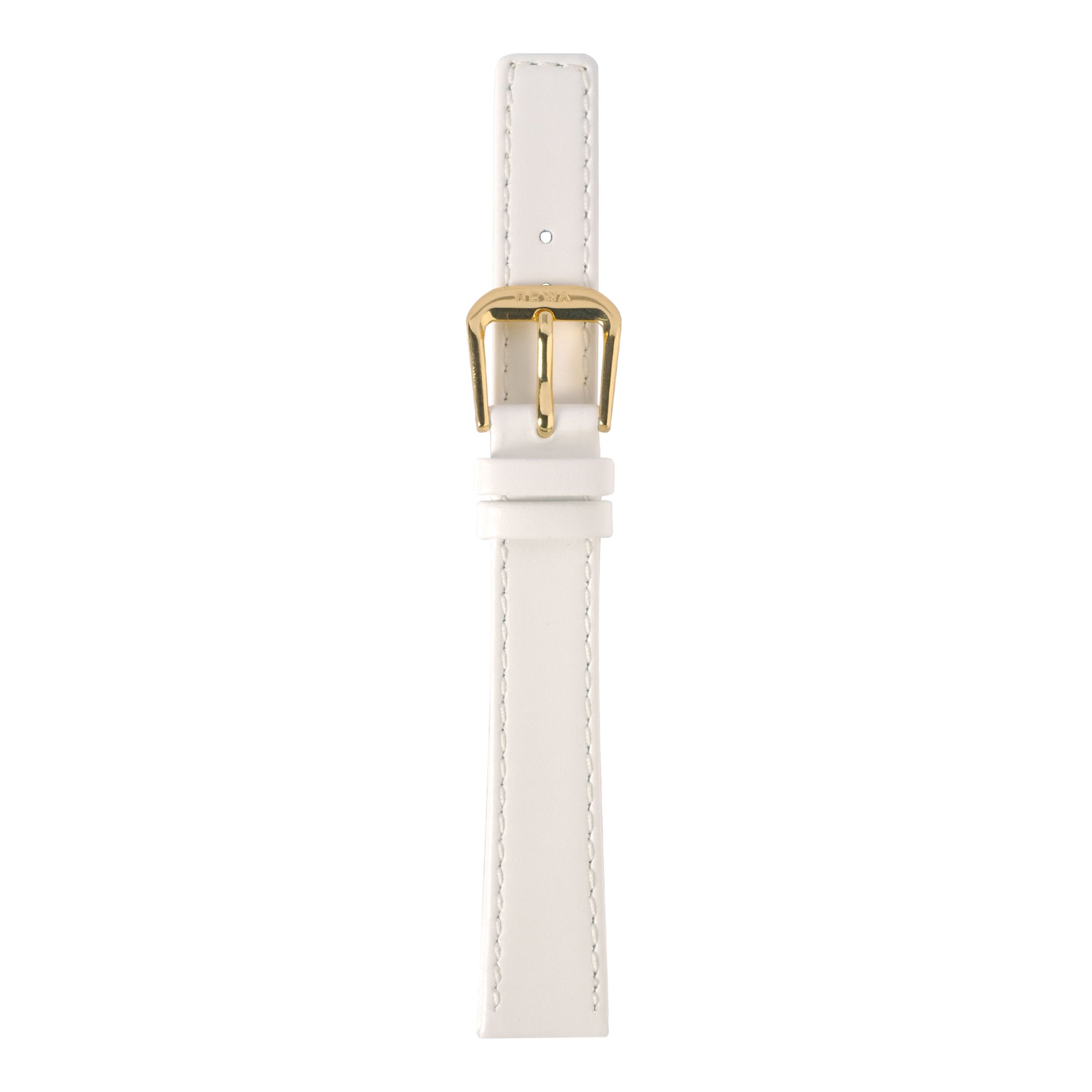 REWA Uhrarmband 22163 Leder Damen weiss