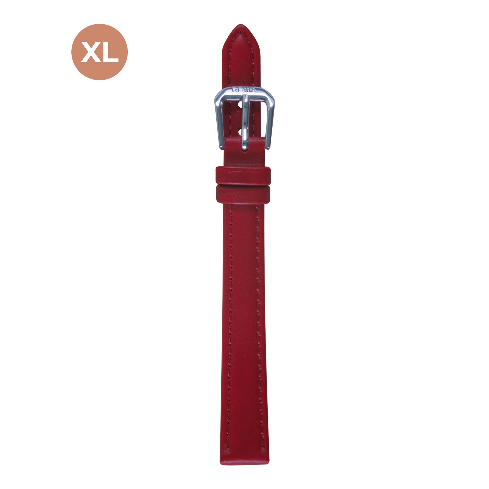 REWA Uhrarmband 22310/1 Leder Extra lang Damen rot