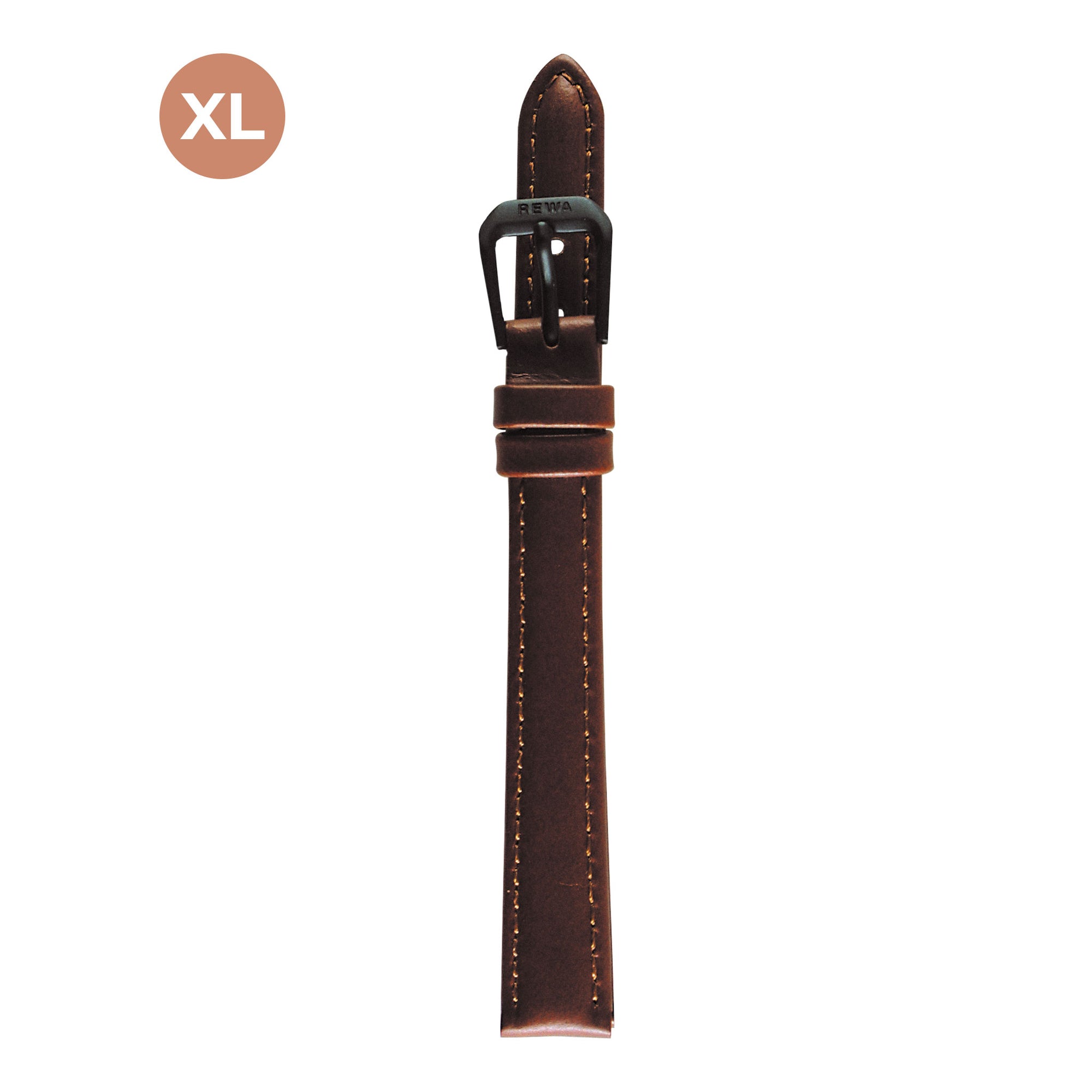 REWA Uhrarmband 22310/1 Leder Extra lang Damen braun