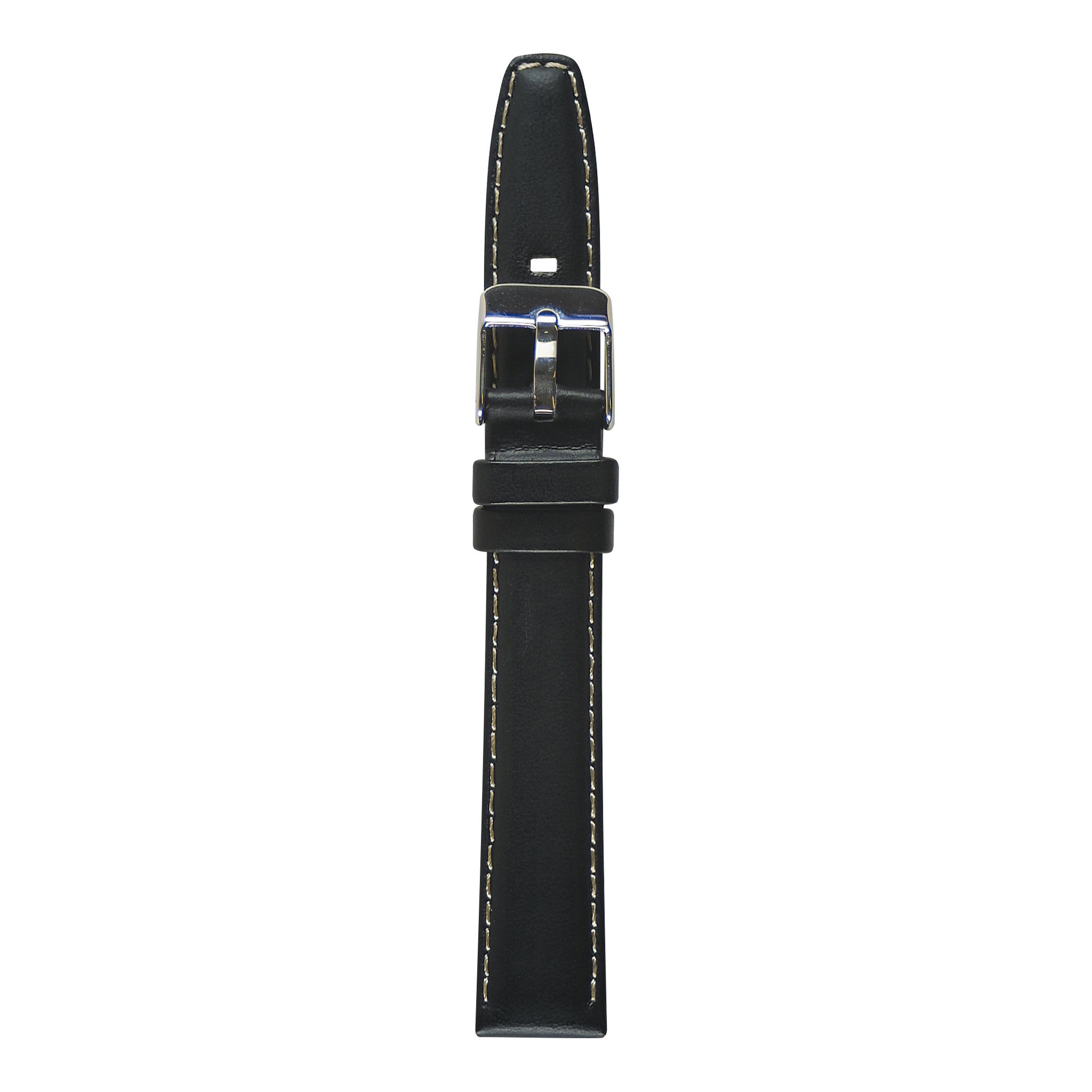 REWA Uhrarmband 22326 Leder Damen schwarz