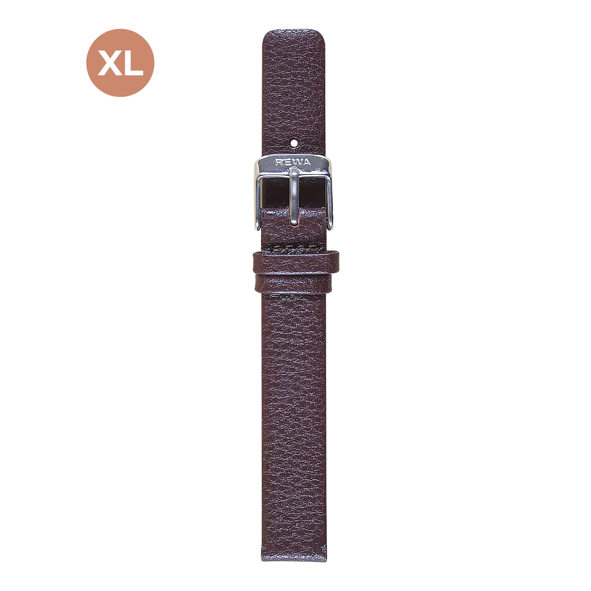 REWA Uhrarmband 22401/1 Leder Extra lang Damen braun