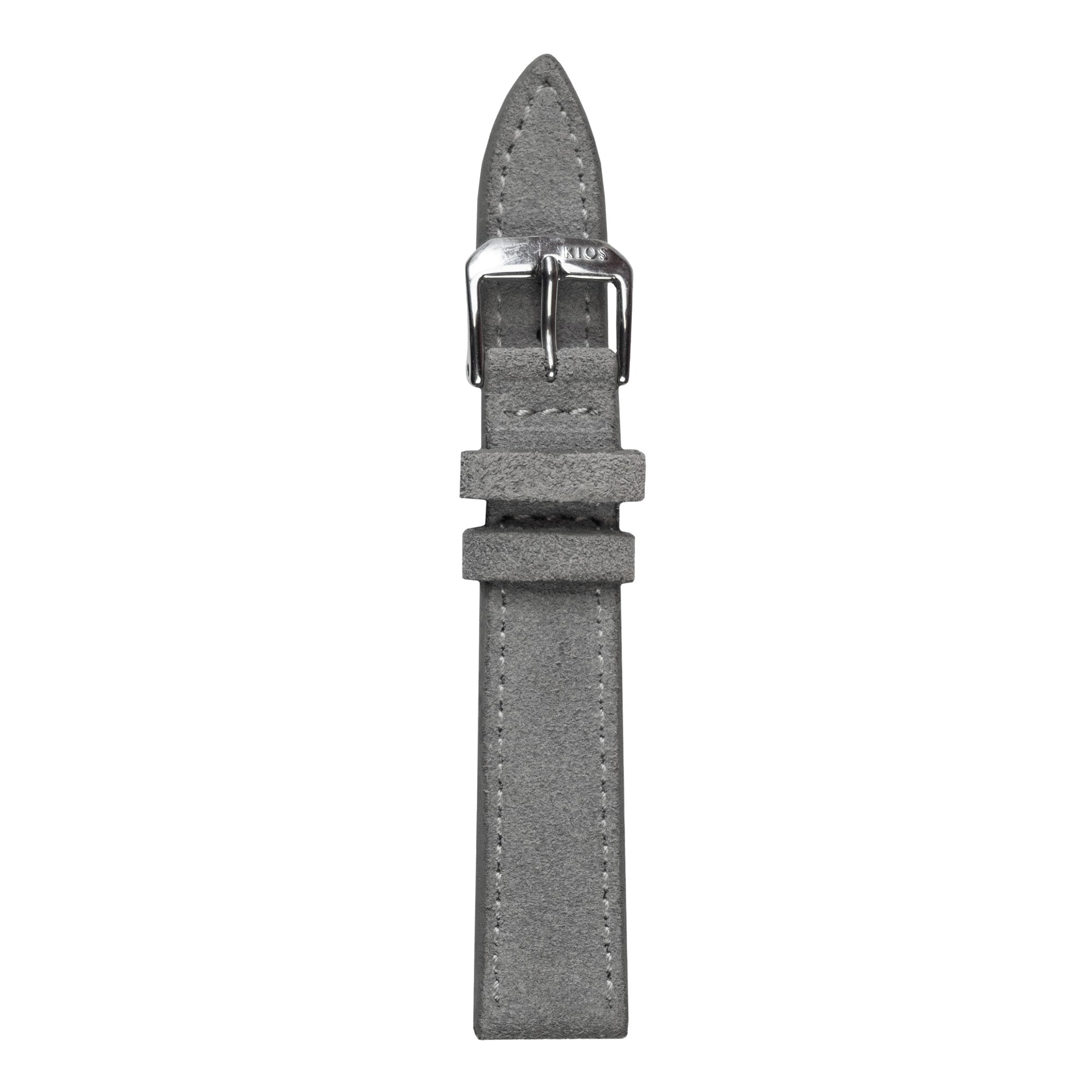RIOS Premium Uhrarmband 22501 Leder Damen grau