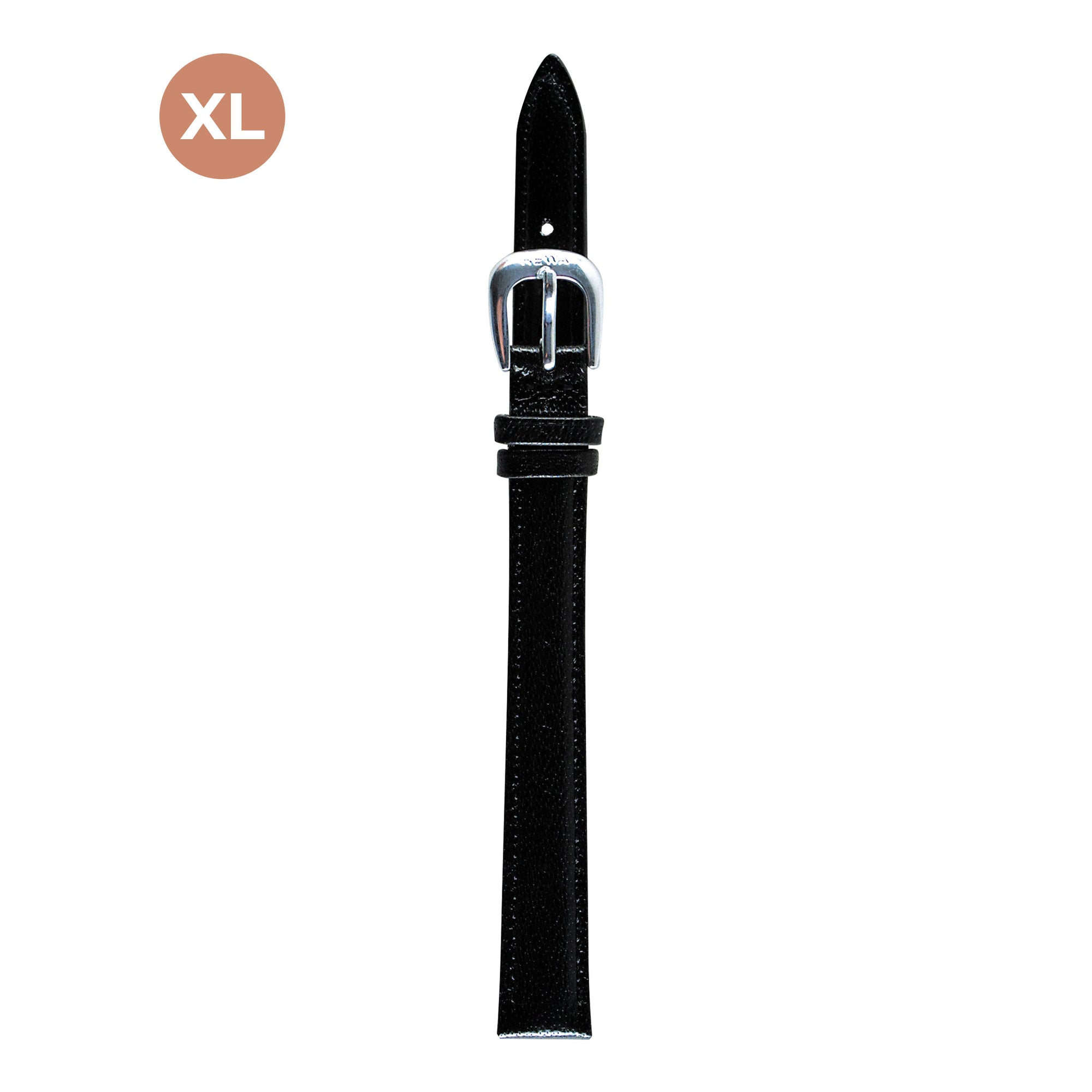 REWA Uhrarmband 22702/1 Leder Extra lang Damen schwarz