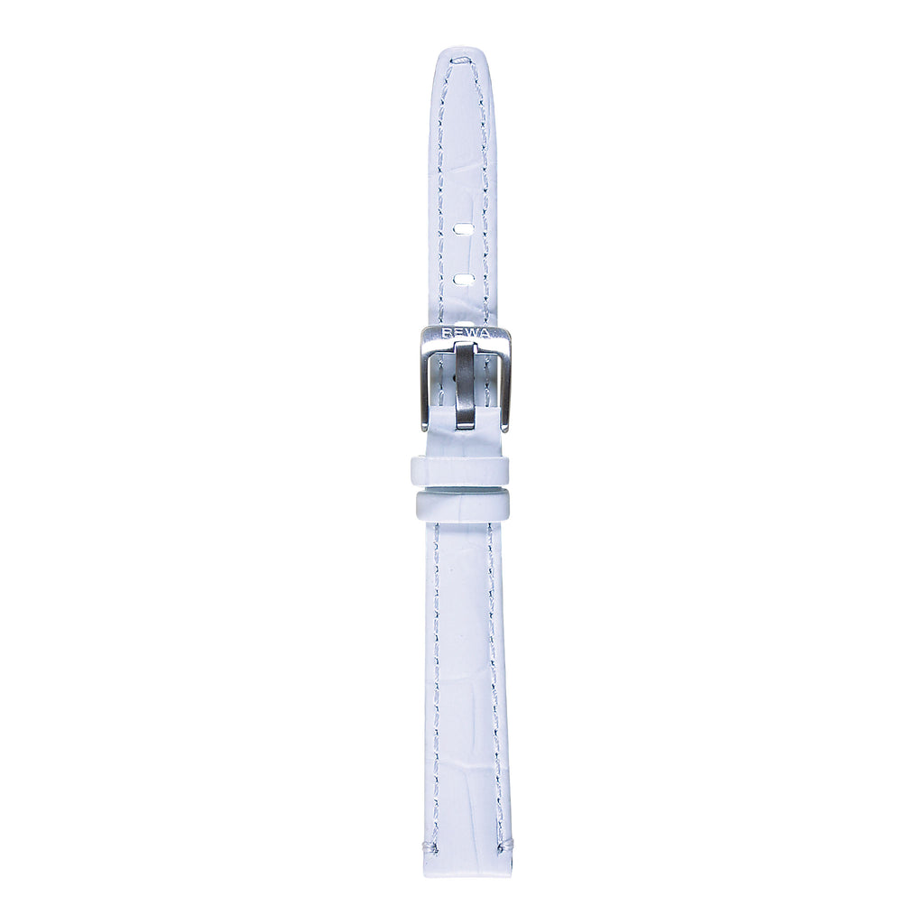 REWA Uhrarmband 22725 Leder Damen weiss
