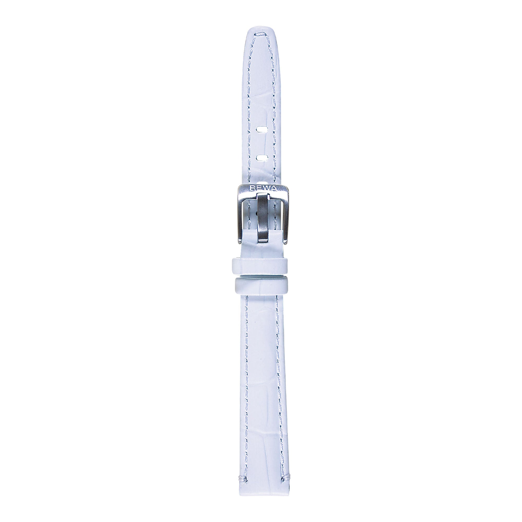 REWA Uhrarmband 22725 Leder Damen weiss